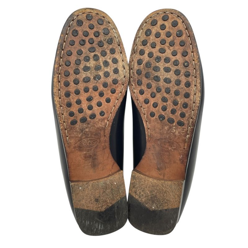 TOD’S Black Leather Coin Loafers for Women - Timeless Elegance