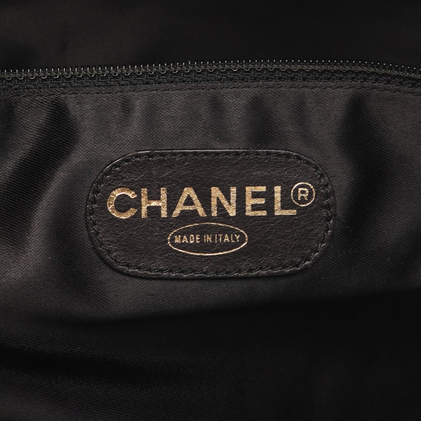 CHANEL Large Coco Mark Tote Bag in Black Caviar Leather