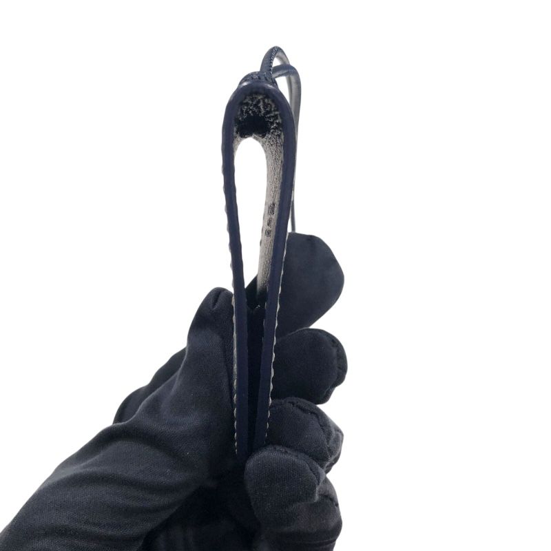 GOYARD Navy Leather Money Clip - Unisex Luxury Accessory