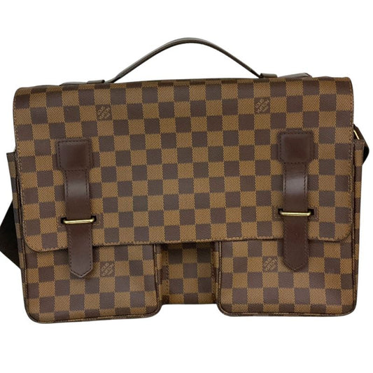 Louis Vuitton Broadway N42270 Brown Damier Canvas Unisex Shoulder Bag