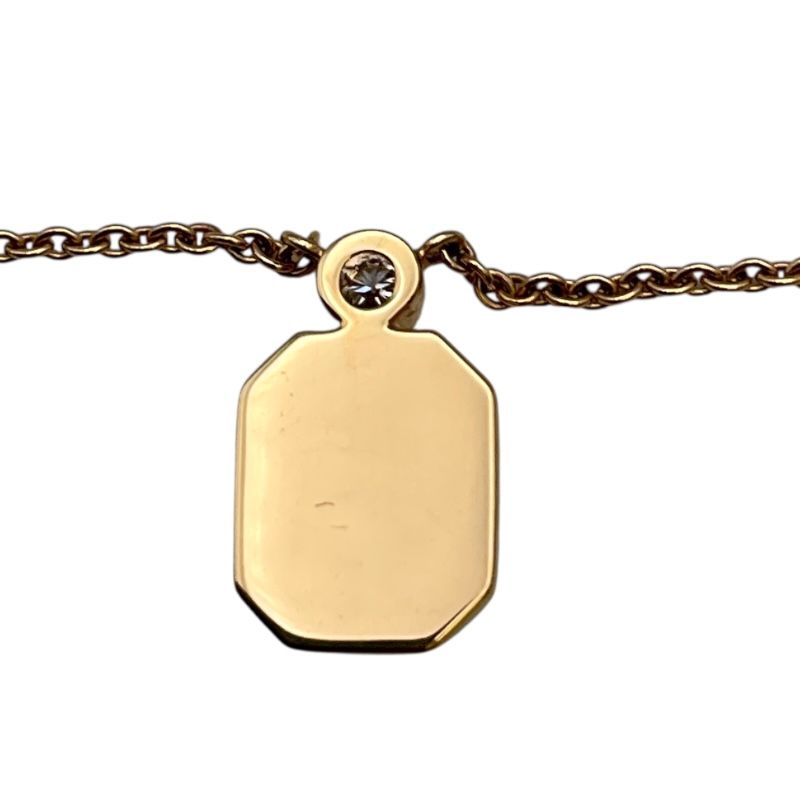 HARRY WINSTON HW Logo Necklace in 750 Pink Gold - Exquisite Elegance