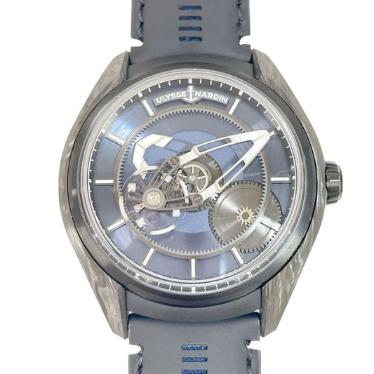 ULYSSE NARDIN Freak X 43mm Skeleton Carbon/Leather Automatic Watch