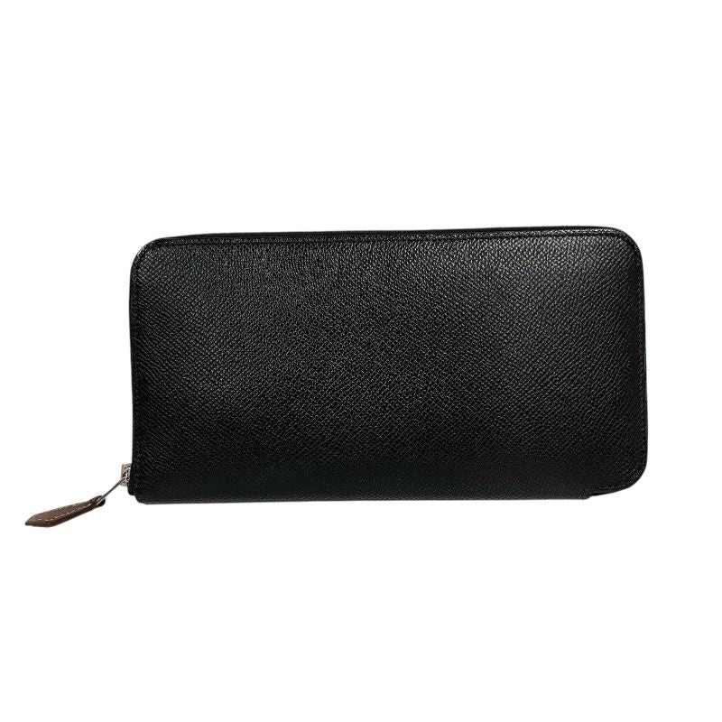 HERMES Azap Long Silk In Wallet - Black Epson Leather - Y Stamp