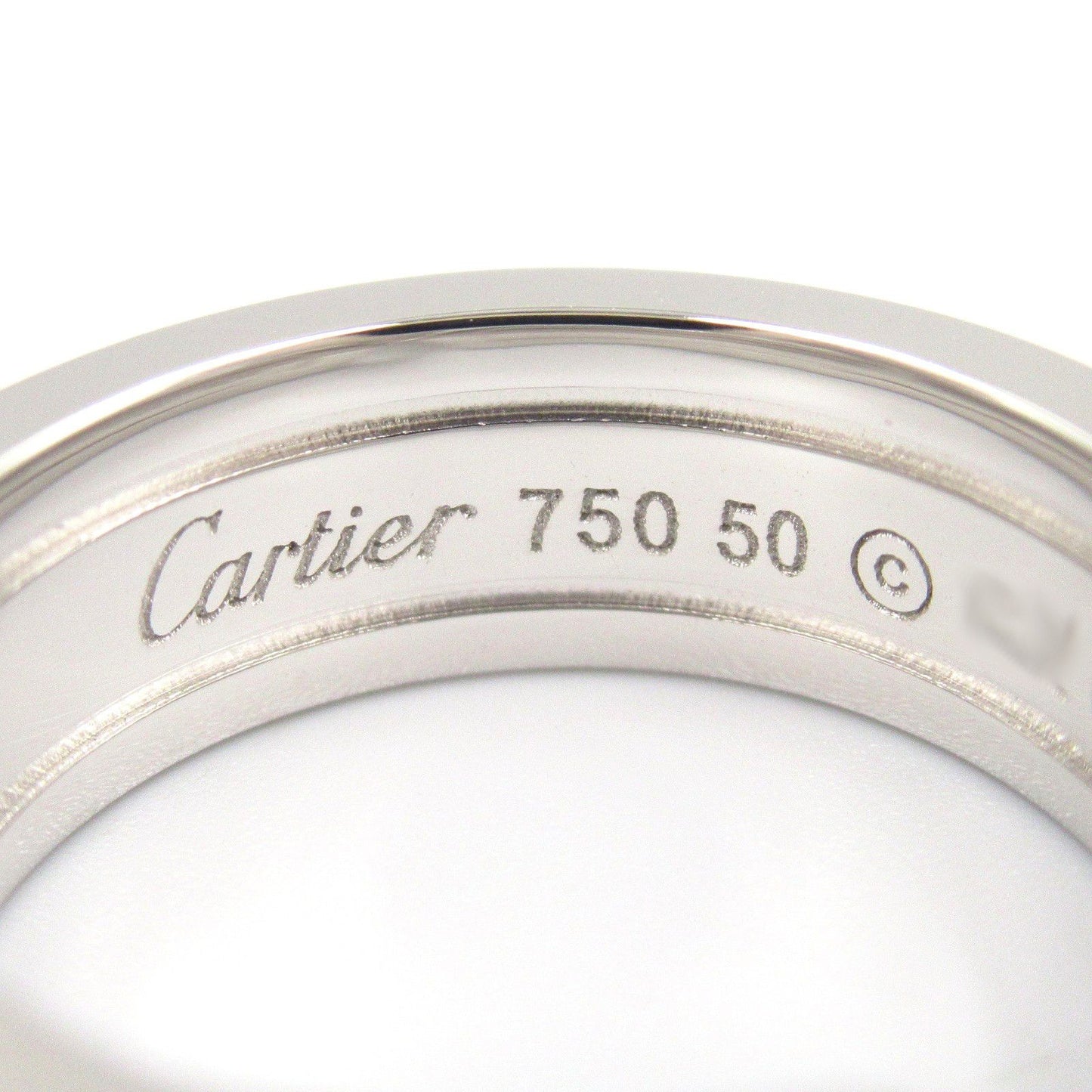 Cartier C2 Small Ring in 18K White Gold - Timeless Elegance