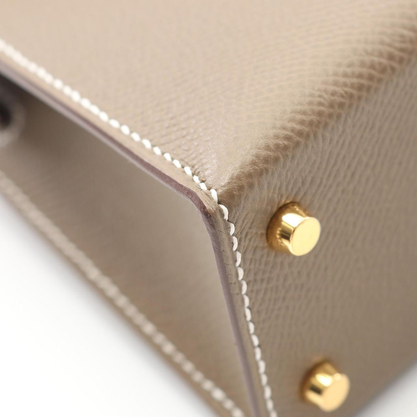 HERMES Mini Kelly 2 Handbag in Etoupe - Unused Luxury