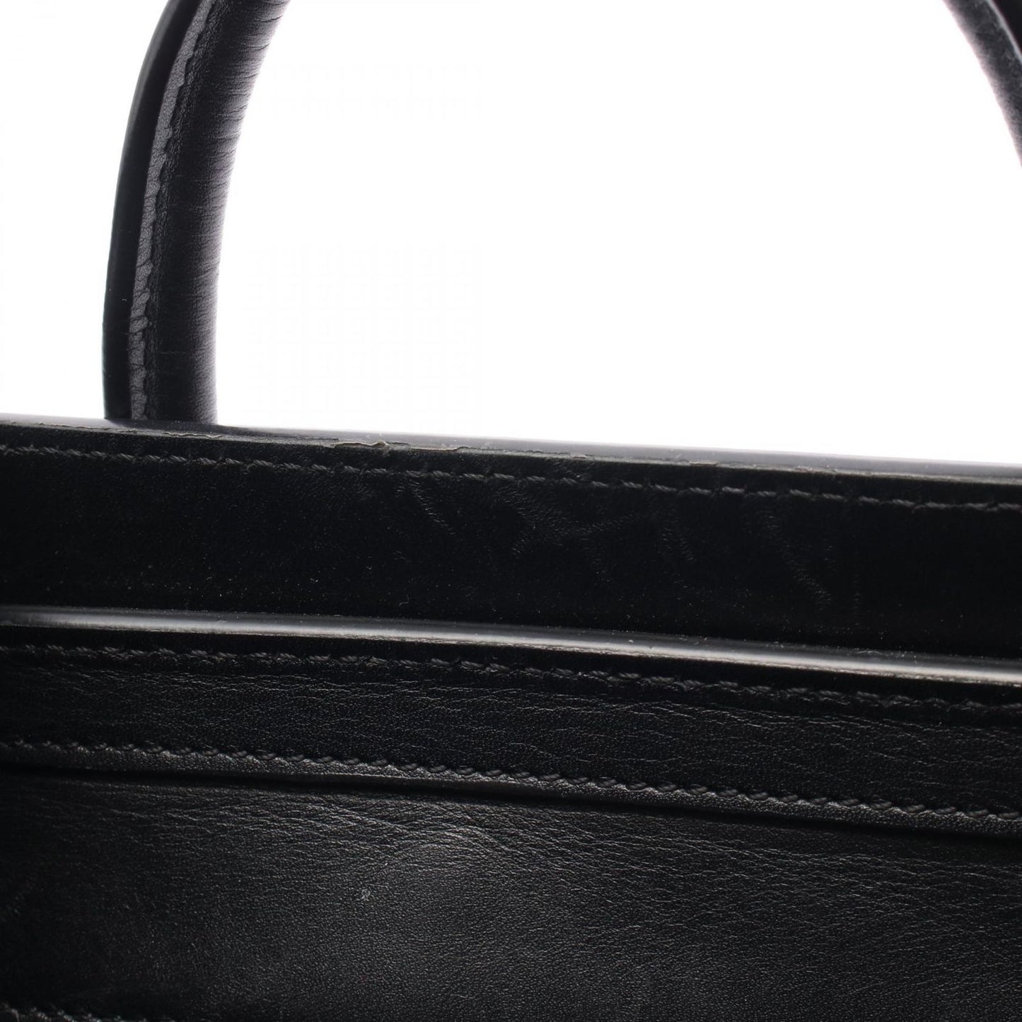 CELINE Luggage Nano Shopper Handbag in Multi/Black Leather