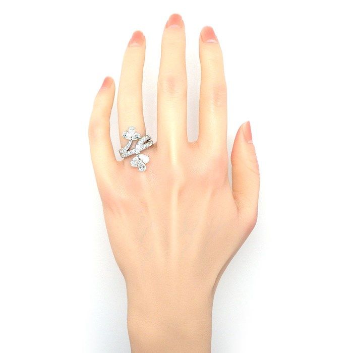 Rare Cartier Primaveral Vintage Ring with Diamonds - Size 10.5