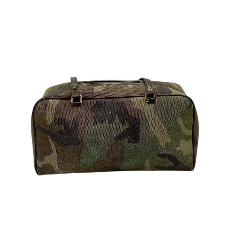 Christian Dior Camouflage Suede Leather Boston Bag - Exclusive Design