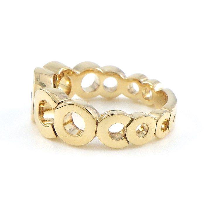 CHANEL Coco Sapphire Ring in 18K Yellow Gold - Size 13