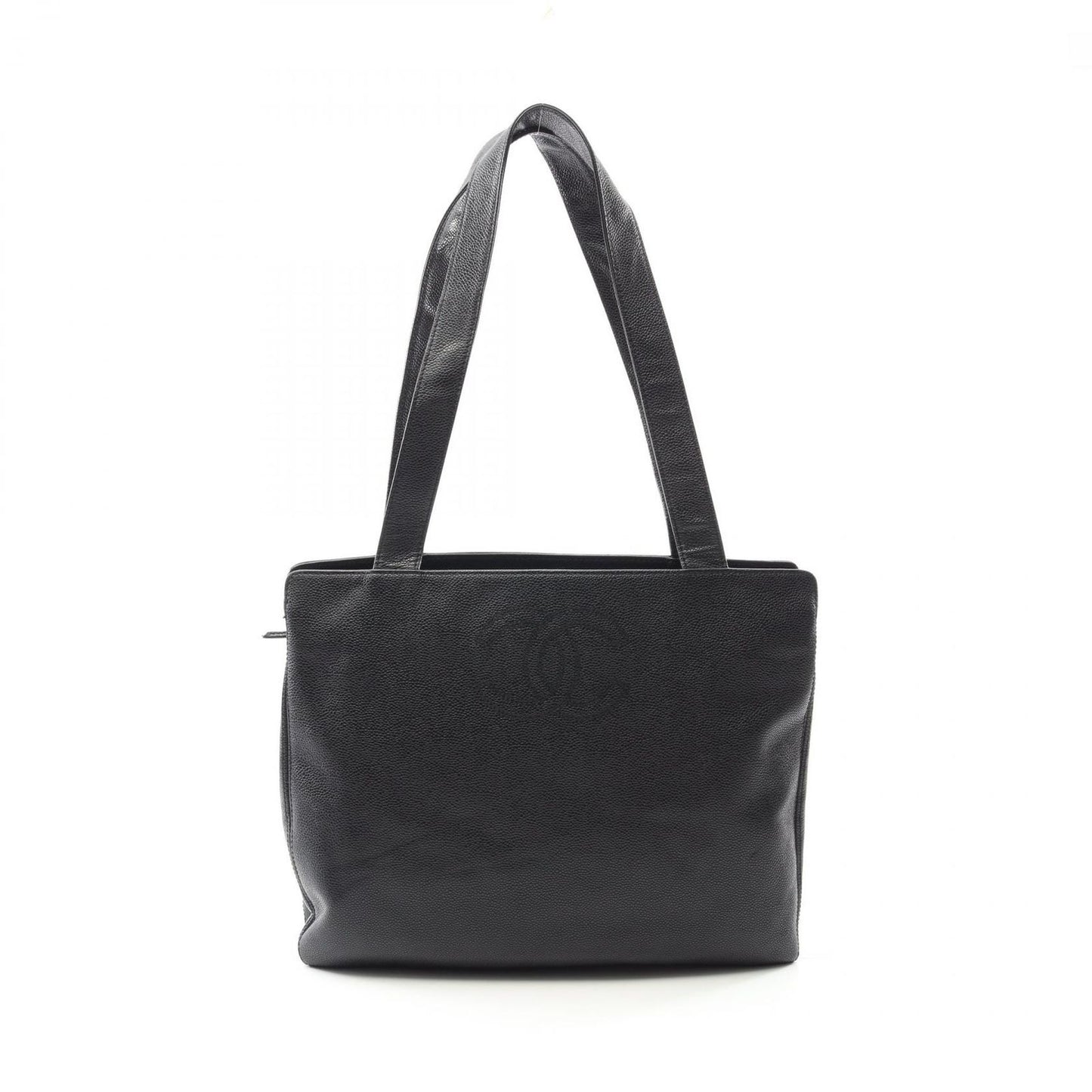 CHANEL Coco Mark Black Calfskin Tote Bag - Timeless Elegance