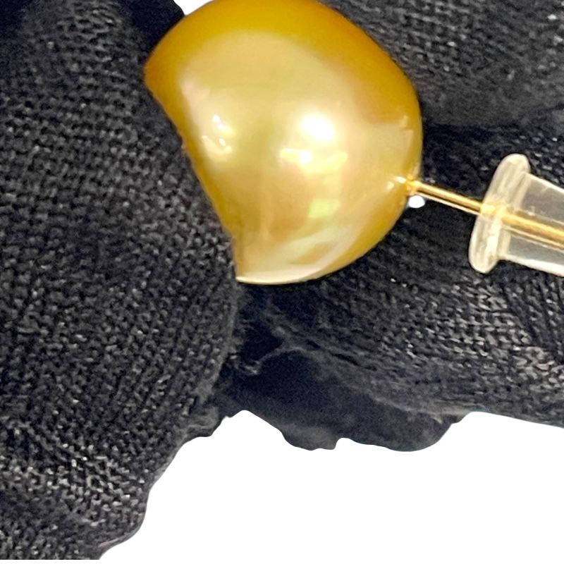 K18 Yellow Gold Pearl Earrings - Exquisite Luxury Jewelry