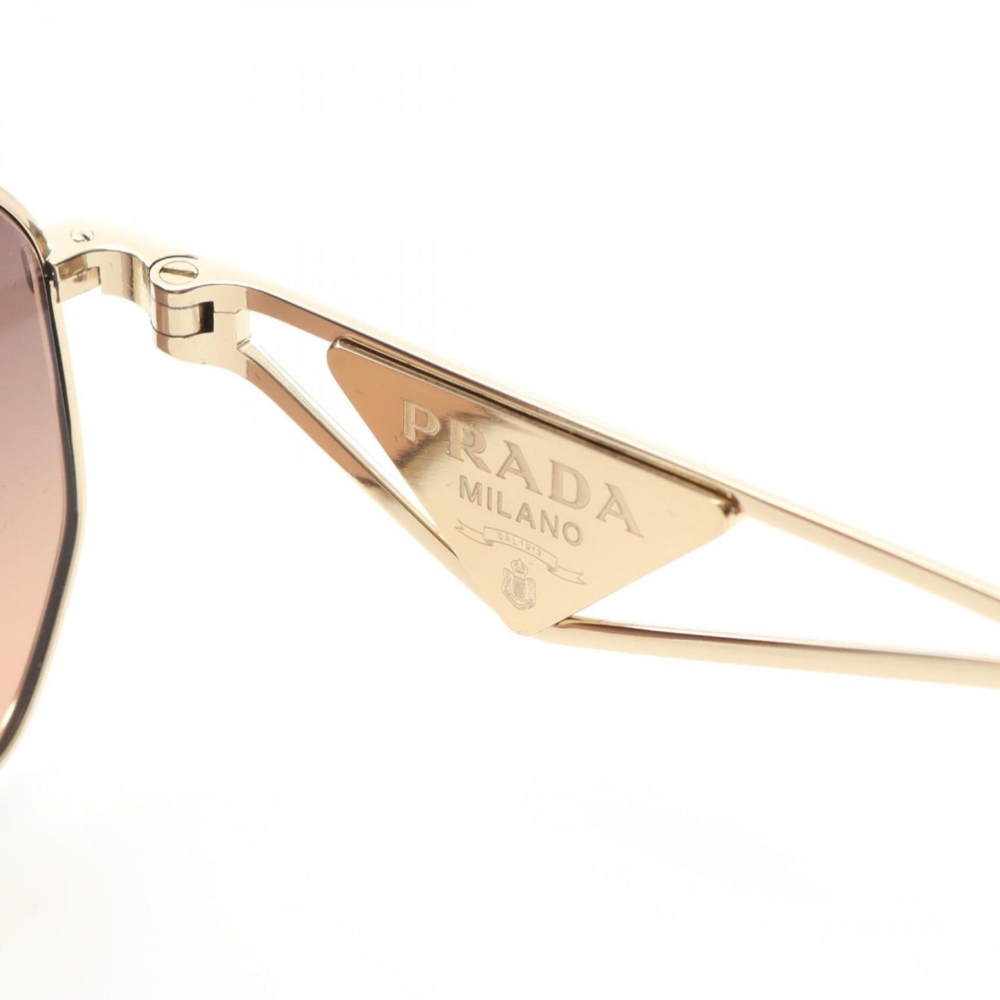 PRADA Brown & Gold Sunglasses - Timeless Elegance