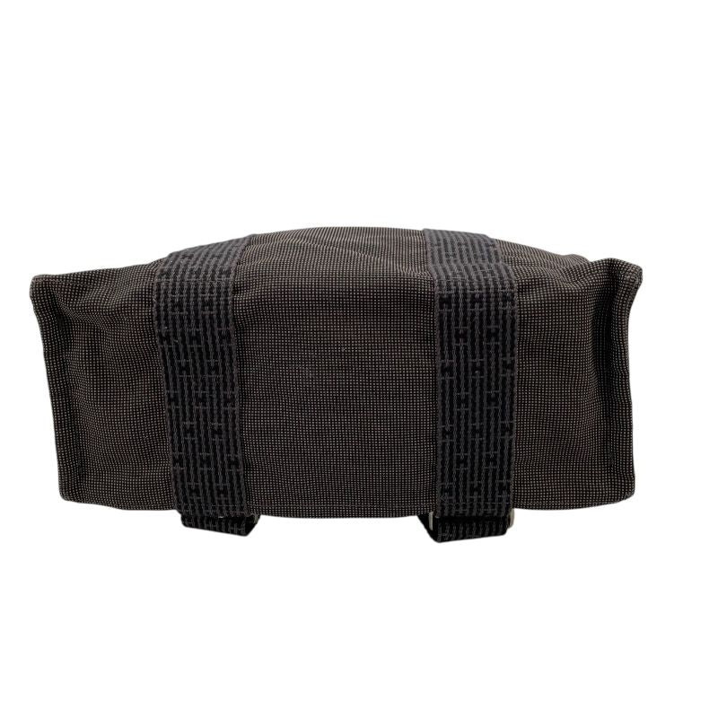 HERMES Aile Ligne Ad MM Backpack in Grey Nylon Canvas