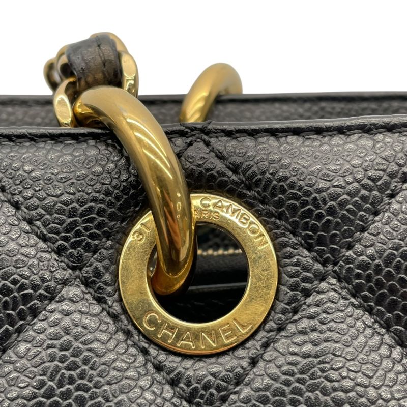 CHANEL GST Tote A50995 - Black Caviar Skin with Gold Hardware