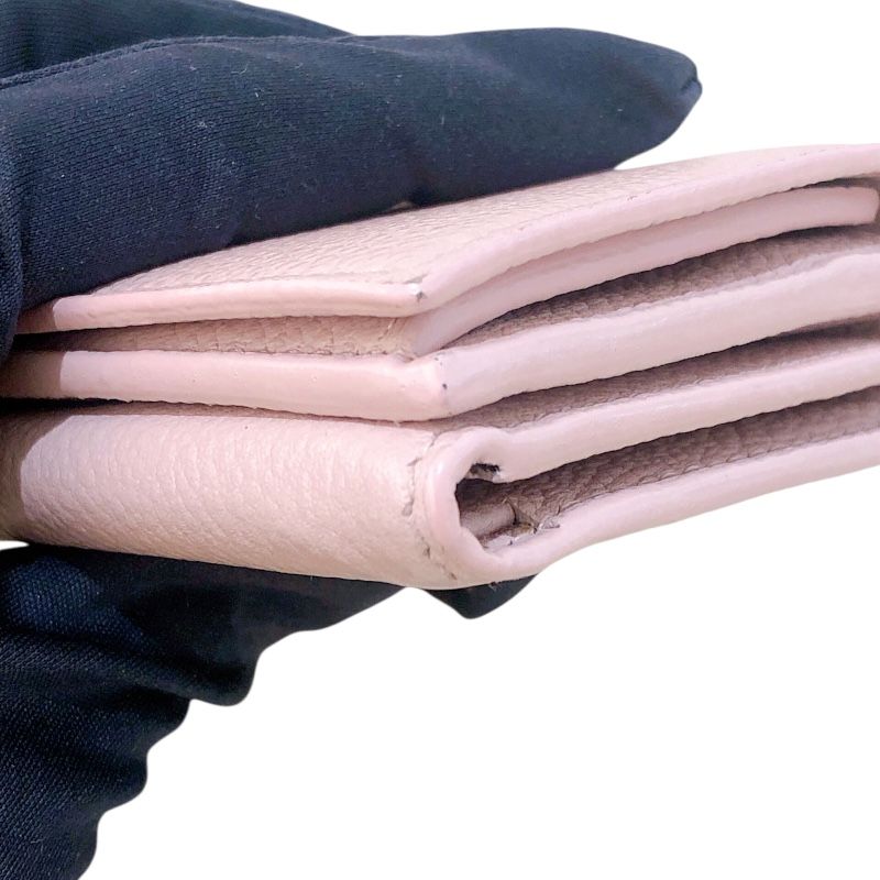 SAINT LAURENT Tiny Wallet 459784 Pink Leather for Women