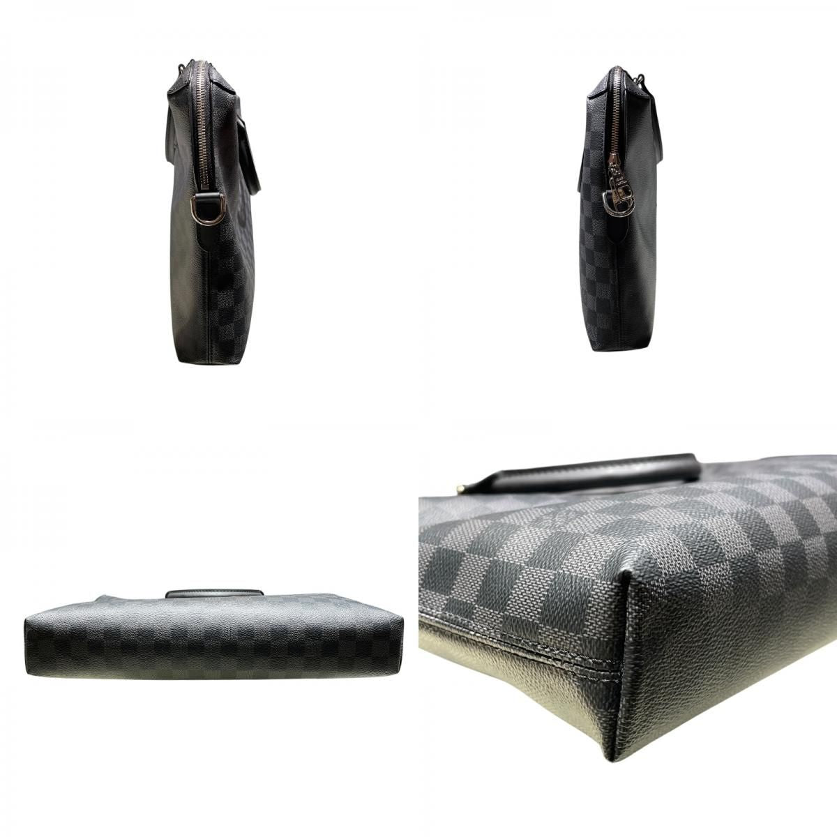 Louis Vuitton Porte-Documents Voyage NM Black Damier Graphite Business Bag