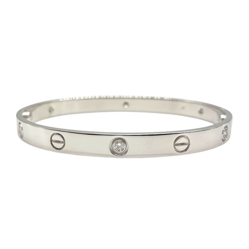 Cartier Love Bracelet 6PD in 750WG with Diamonds - Exquisite Luxury