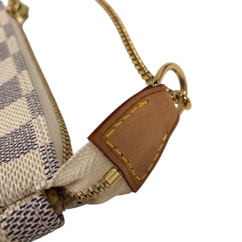 Louis Vuitton Mini Pochette Accessoires N58010 - White Damier Azur Canvas