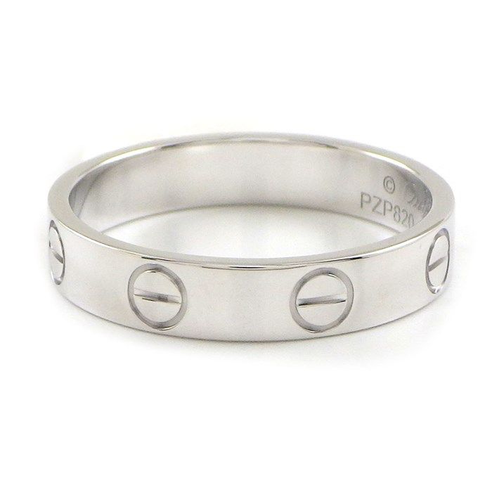 Cartier Love Ring Small Model in 18K White Gold - Size 11