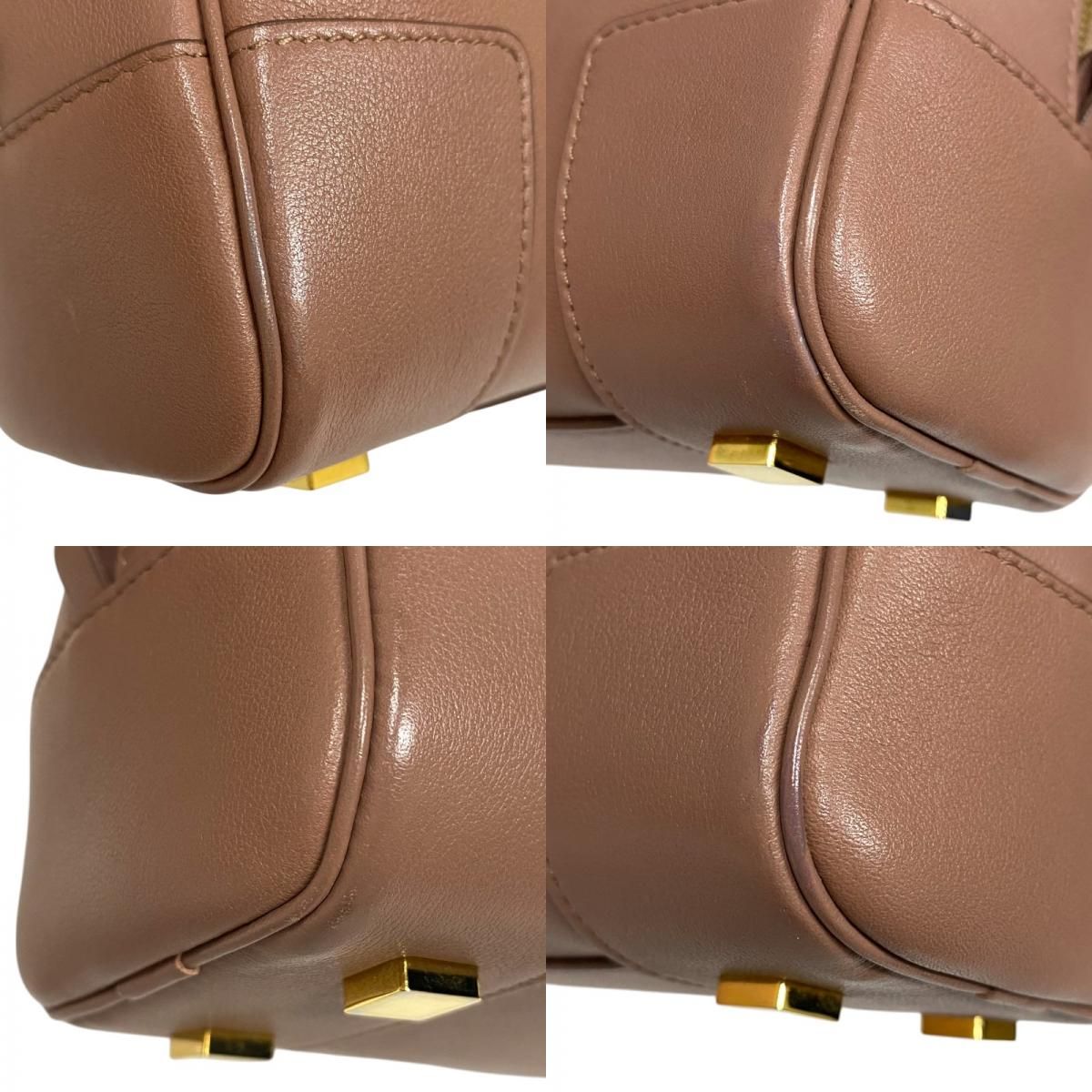 LOEWE Amazona 23 Pink Beige Nappa Leather Handbag with Gold Hardware