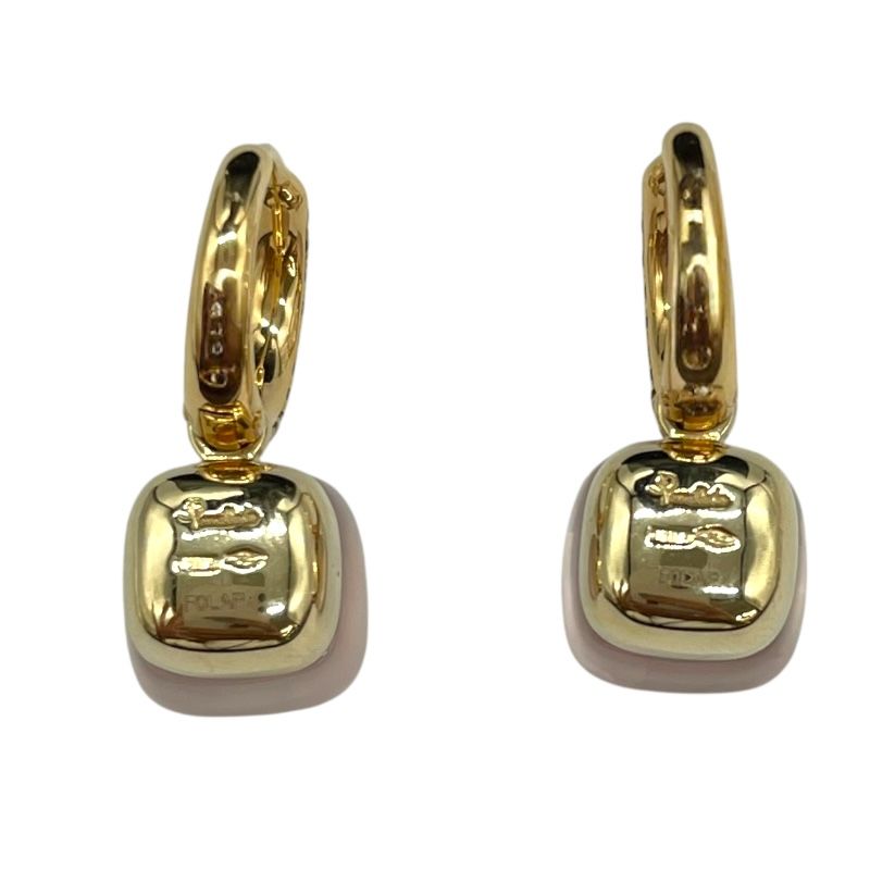 Pomellato Nude Rose Quartz & Brown Diamond Earrings in 750PG