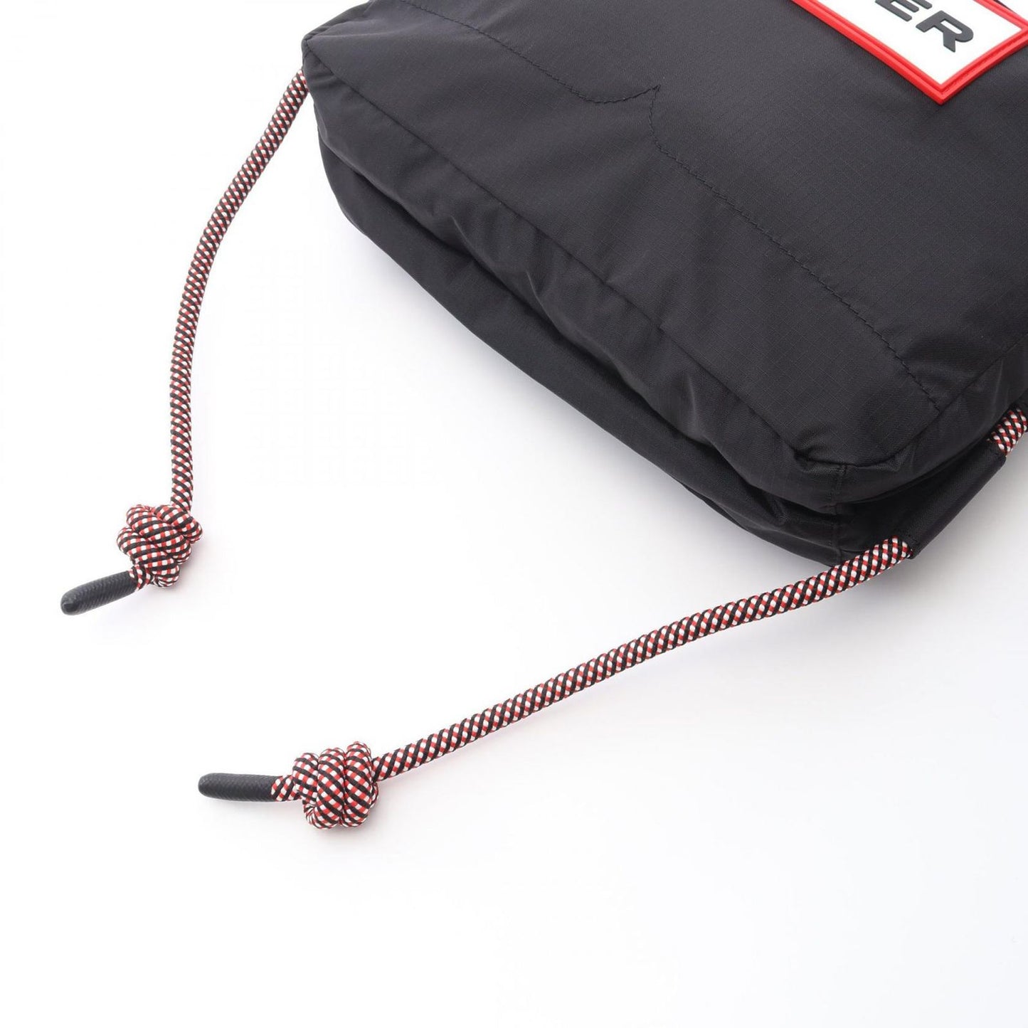 HUNTER Travel Ripstop Sacoche - Black Nylon Shoulder Bag