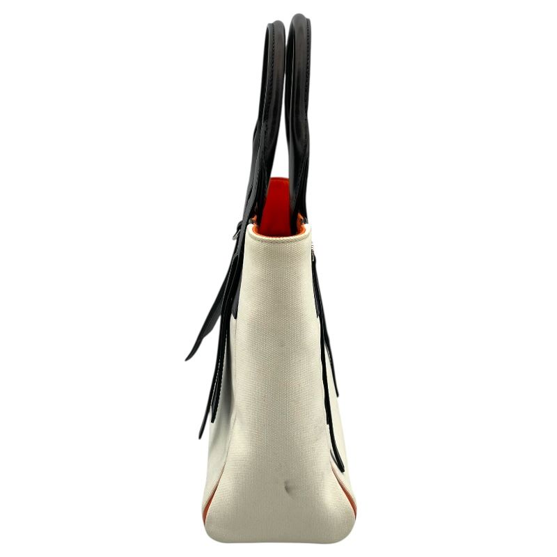 PRADA Uvertchure Handbag 1BG234 in White Canvas - Exquisite Luxury