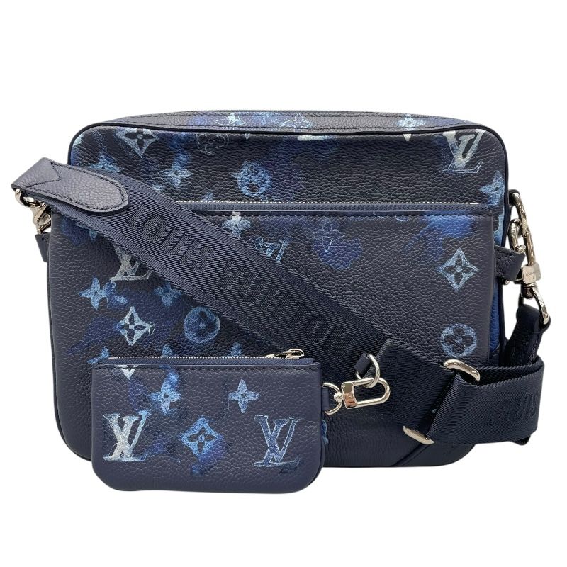 Louis Vuitton Trio Messenger Bag - Blue Monogram Watercolor