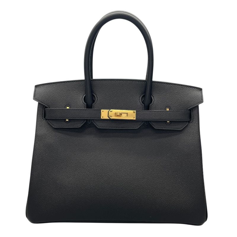 HERMES Birkin 30 Black with Gold Hardware - C Stamp