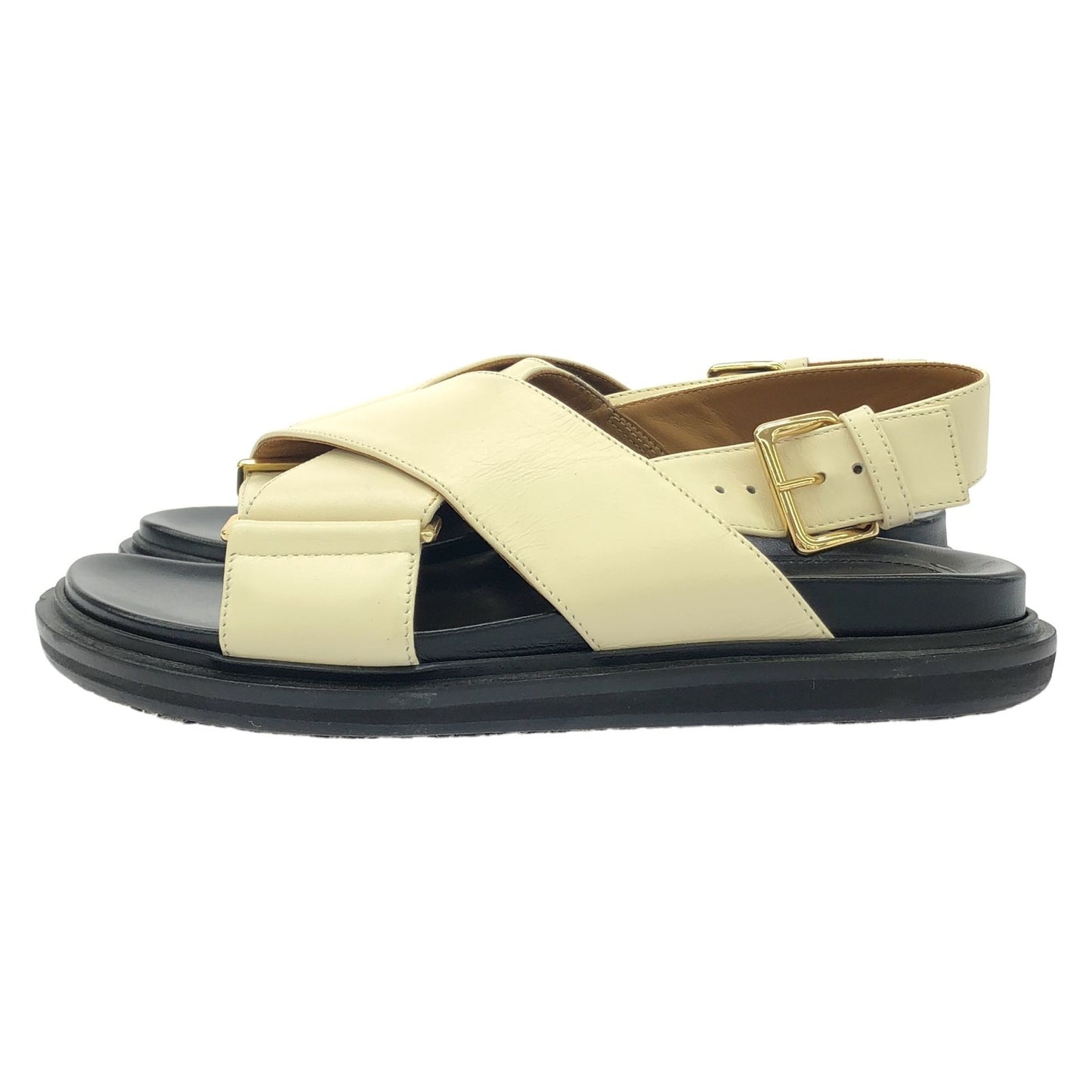 MARNI Ivory Leather Sandals - Exquisite Craftsmanship
