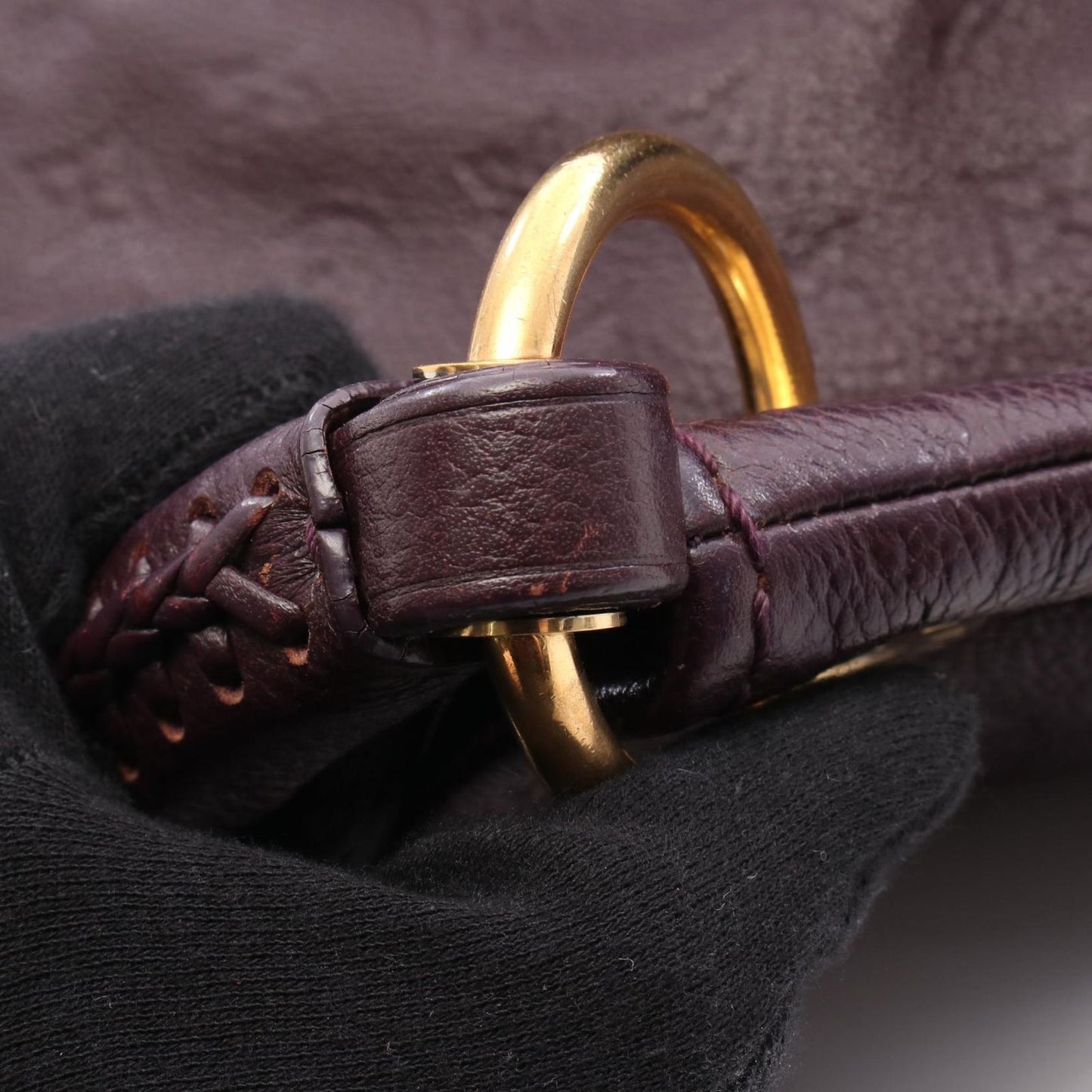 Louis Vuitton Artsy MM Shoulder Bag in Purple Monogram Leather