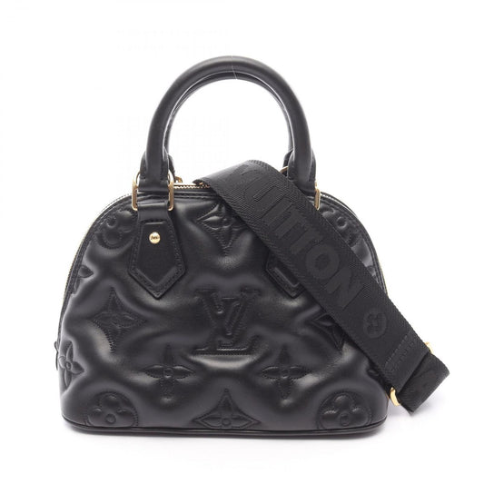 Louis Vuitton Alma Soft BB Bubblegram Handbag in Noir Leather
