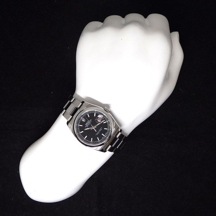 Rolex Datejust 116200 - 2008 Black Dial Roulette - Stainless Steel