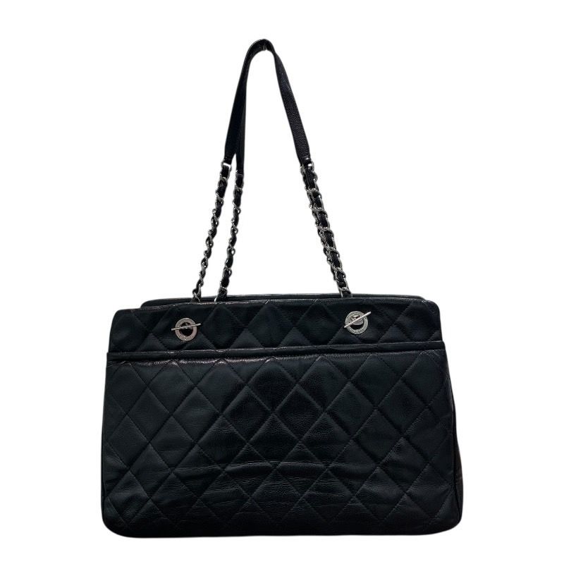 CHANEL Coco Mark Chain Tote - Black Caviar Leather