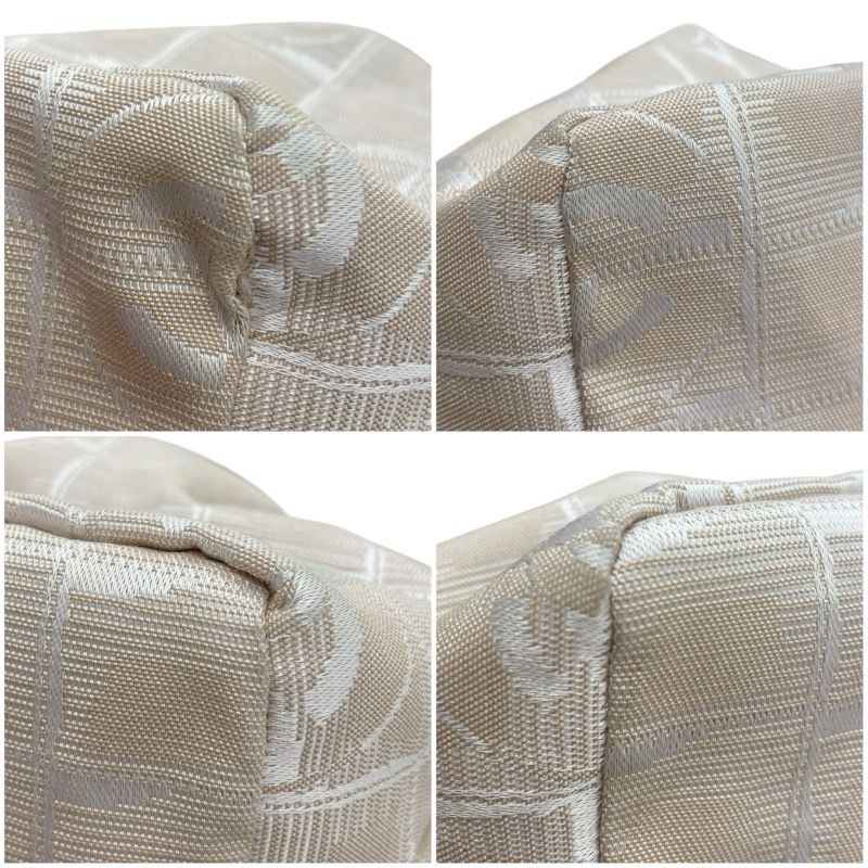 CHANEL Nylon Jacquard New Travel Line Pouch - Exquisite Craftsmanship