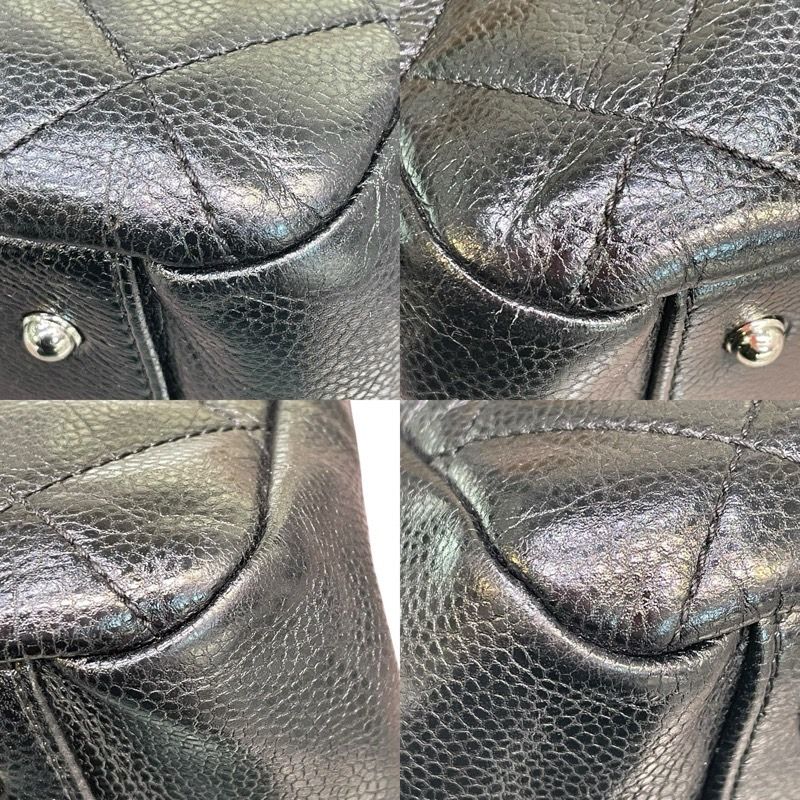 CHANEL Coco Mark Chain Tote - Black Caviar Leather