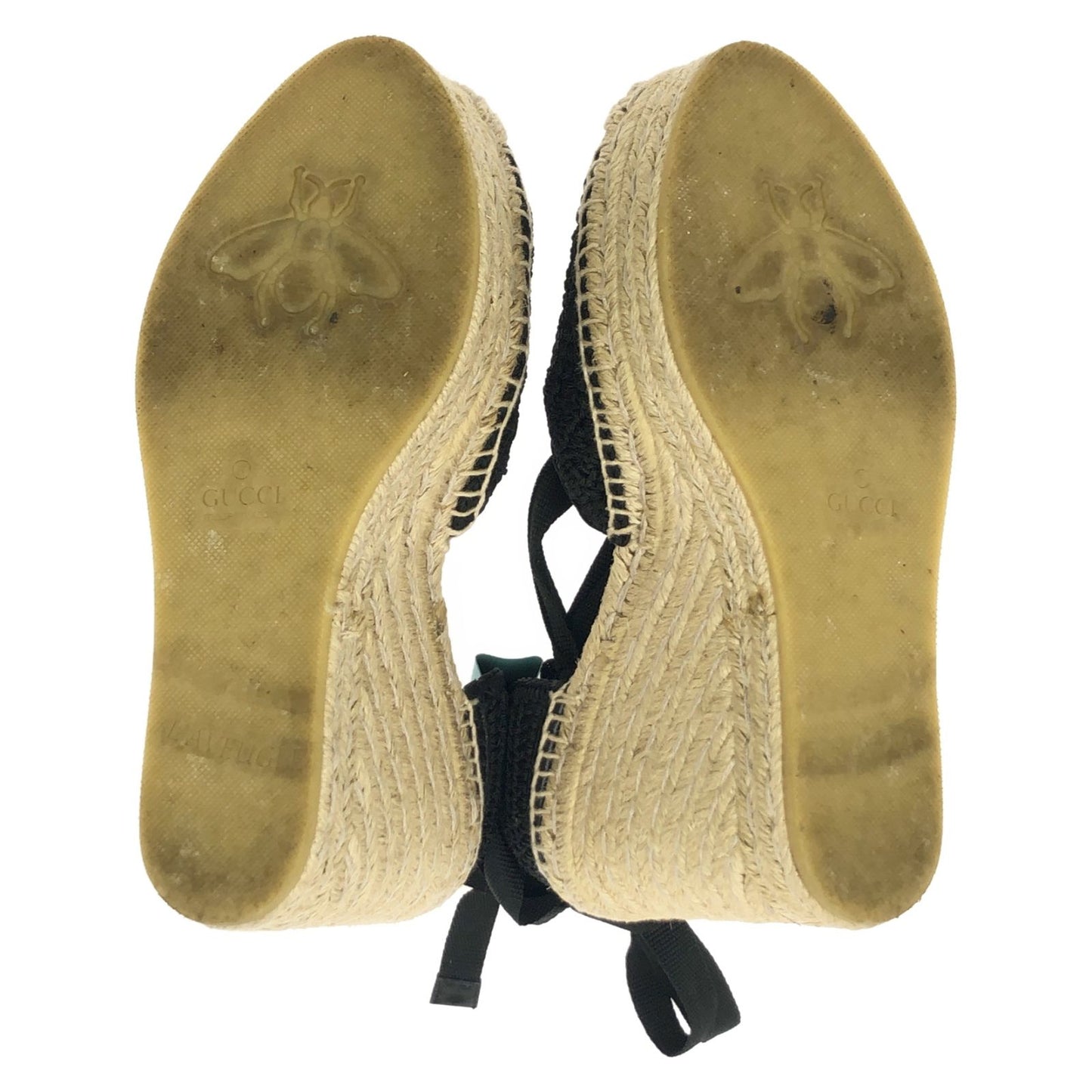 GUCCI GG Marmont Black Wedge Sandals - Timeless Elegance