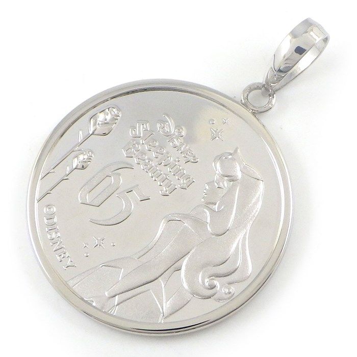 Disney Sleeping Beauty 65th Anniversary Platinum Pendant - Limited Edition