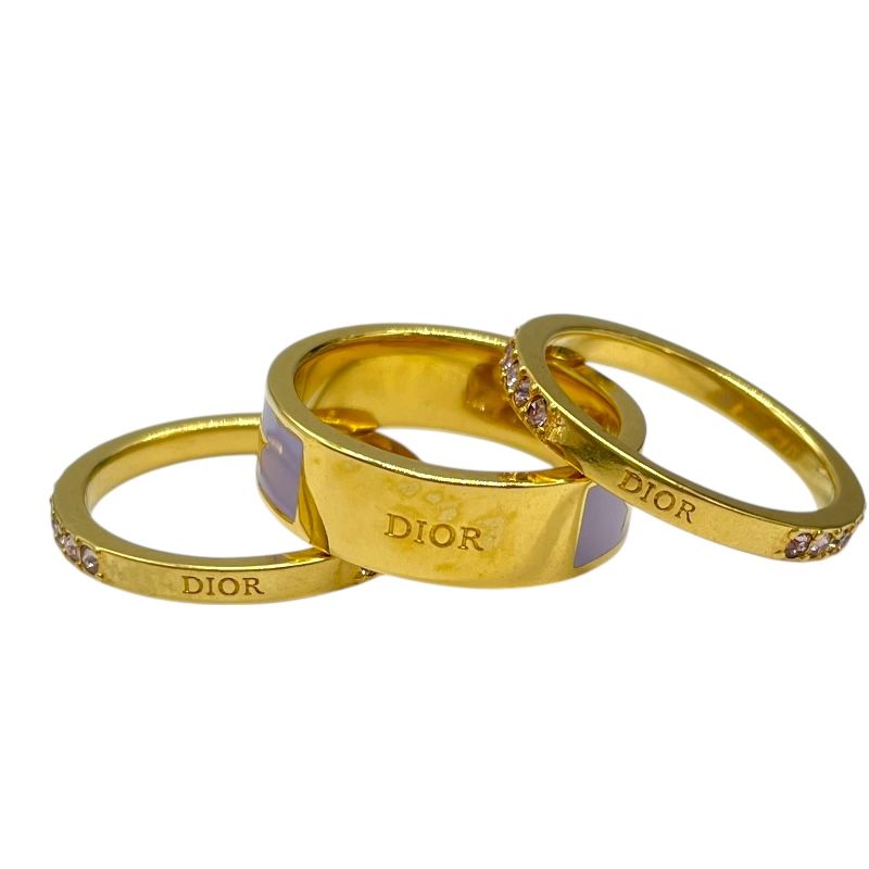 Christian Dior Code Triple Ring in Gold and Purple - Exquisite Craftsmanship