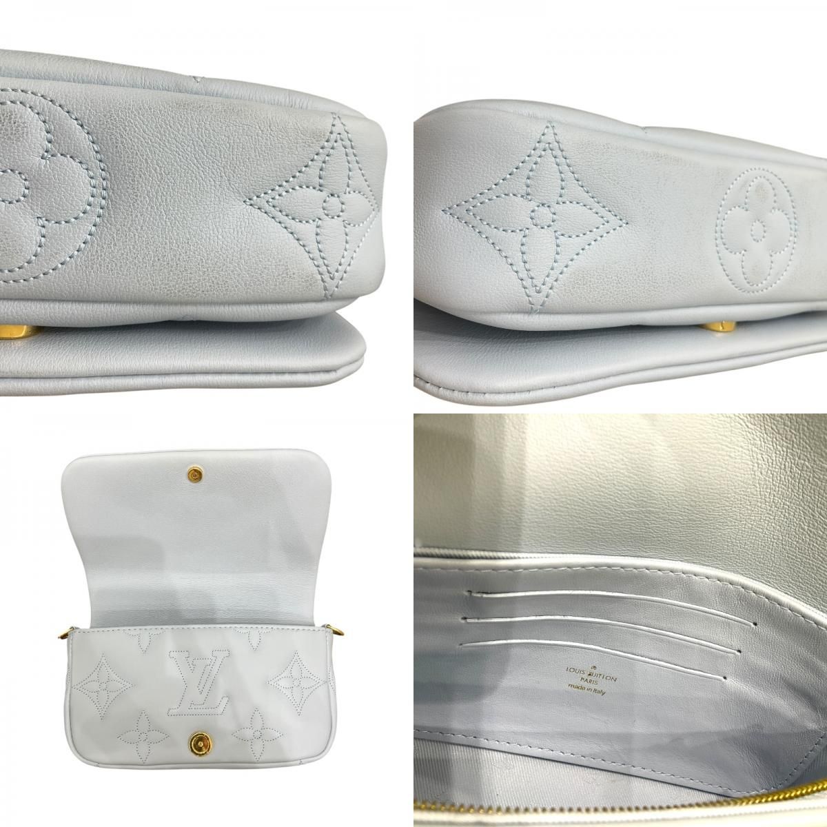 Louis Vuitton Wallet on Strap M81399 in Blue Glacière - Exquisite Craftsmanship