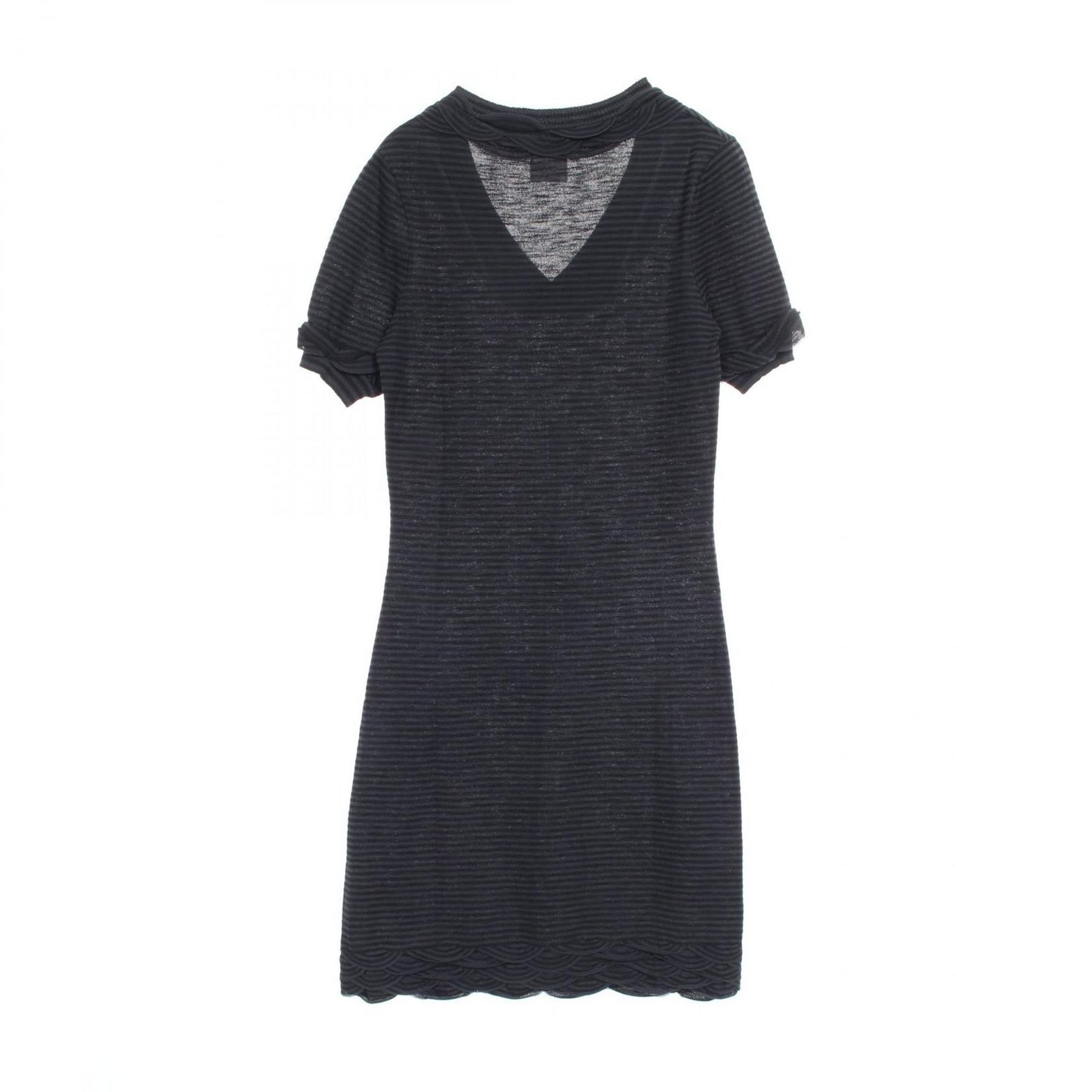 CHANEL Rayon Dress P41415K03035 - Timeless Elegance in Black & Gray