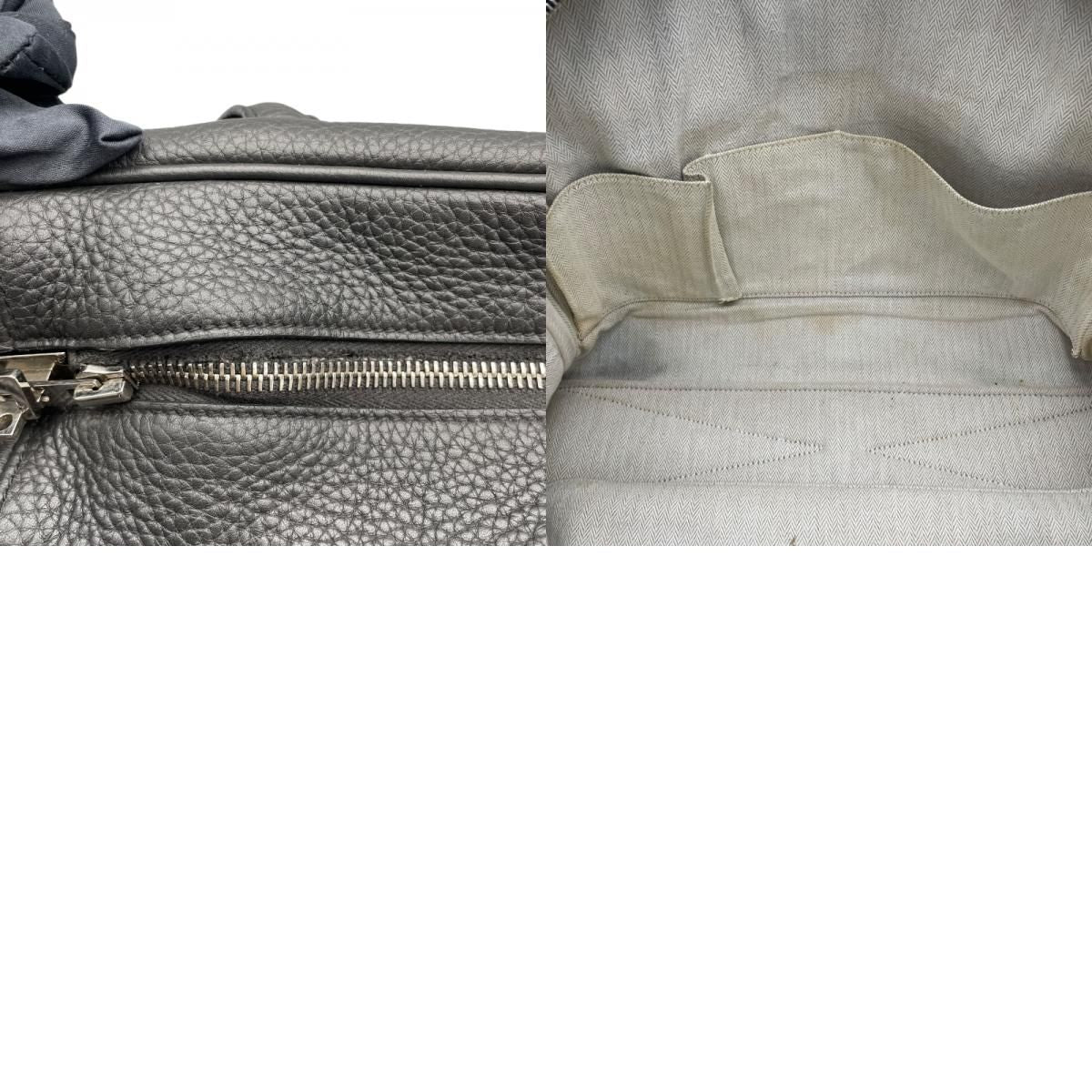 HERMES Victoria 40 Black Togo Leather Business Bag - R Stamp