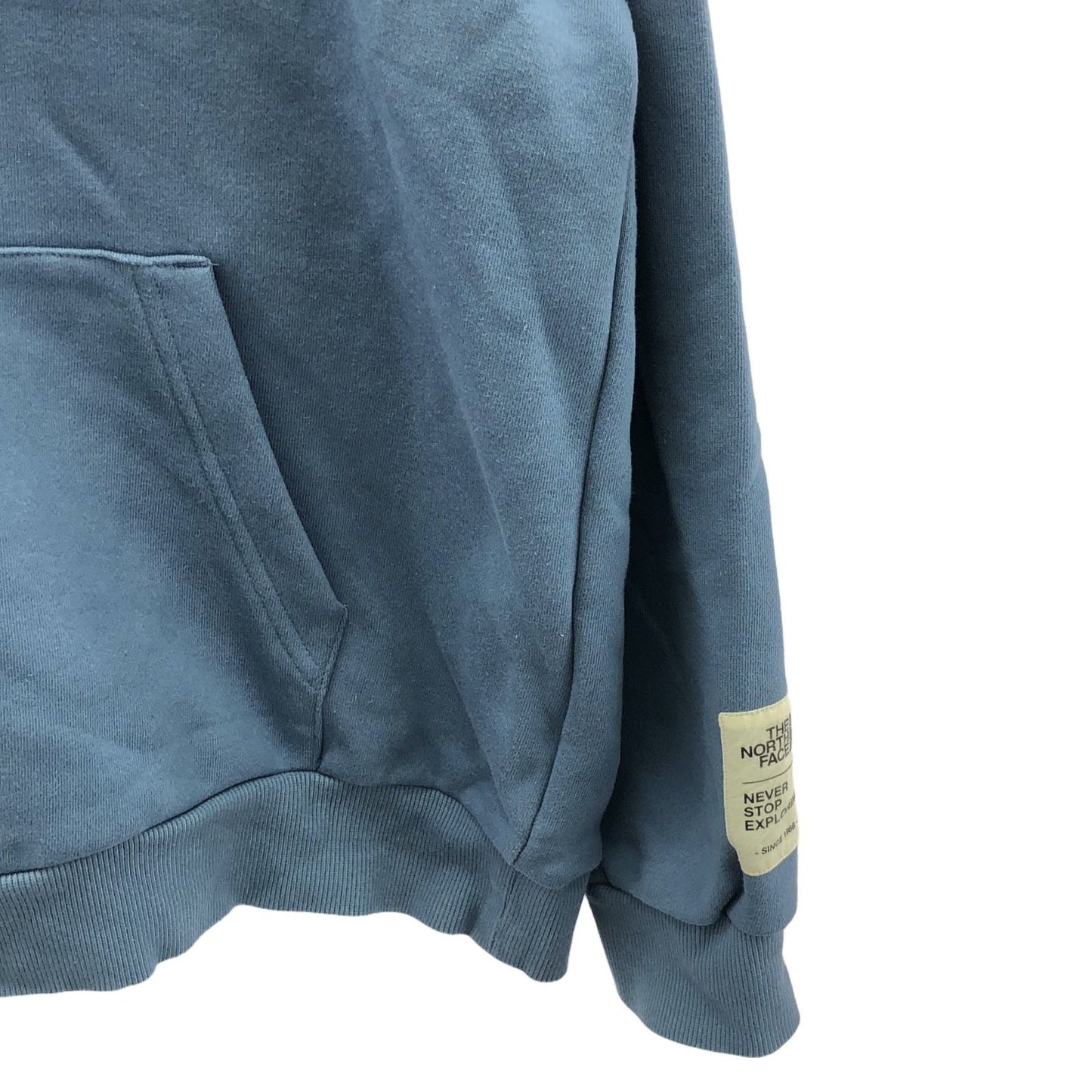 THE NORTH FACE WHITE LABEL Blue Cotton Pullover Hoodie - Size M
