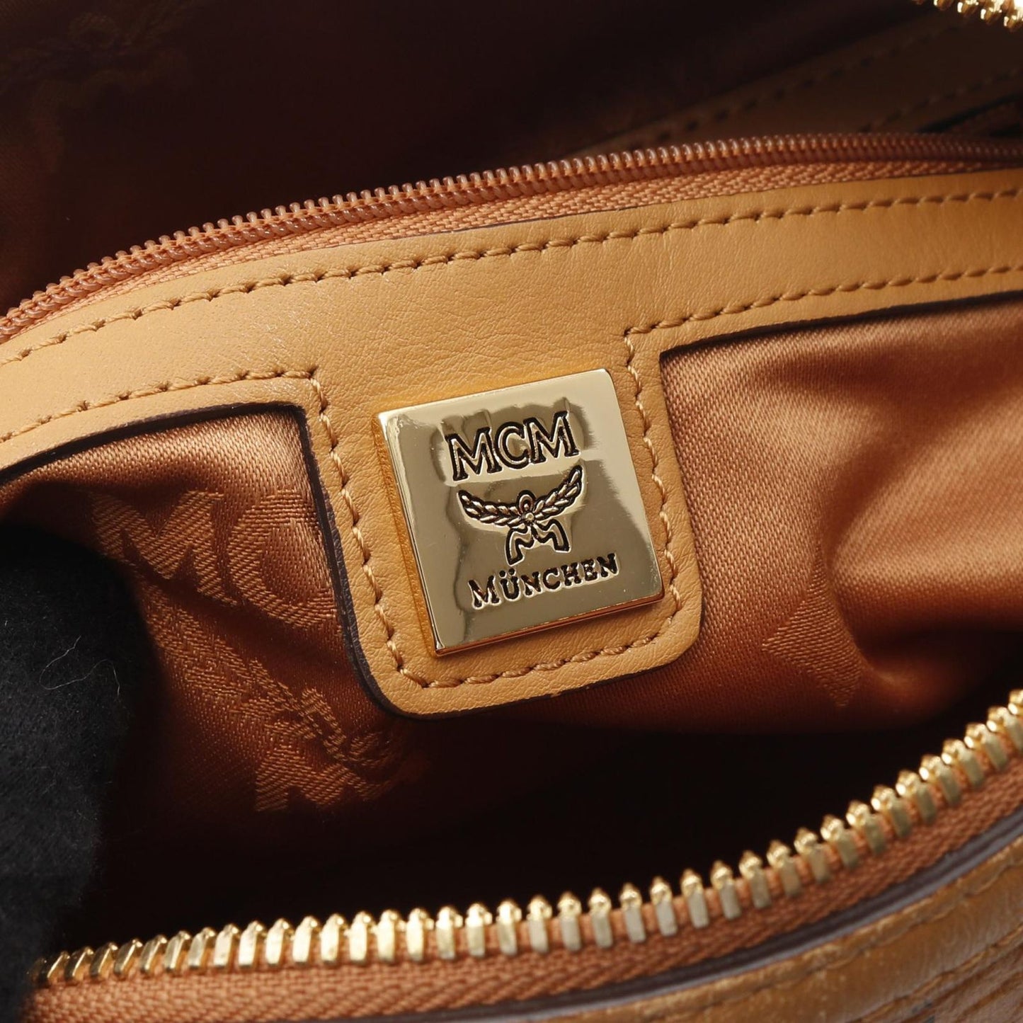 MCM Visetos Tote Bag in Cognac - Timeless Elegance