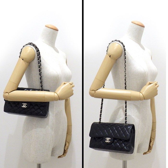 CHANEL Classic Flap Bag Matelassé 23 Small - Black/Bordeaux