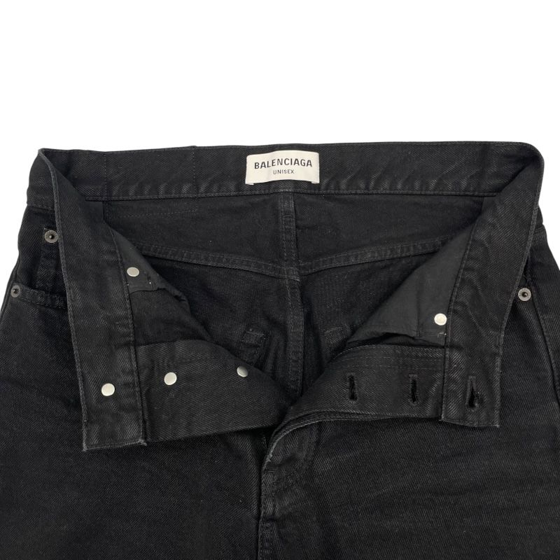 Balenciaga Black Denim Pants - Unisex, Timeless Elegance