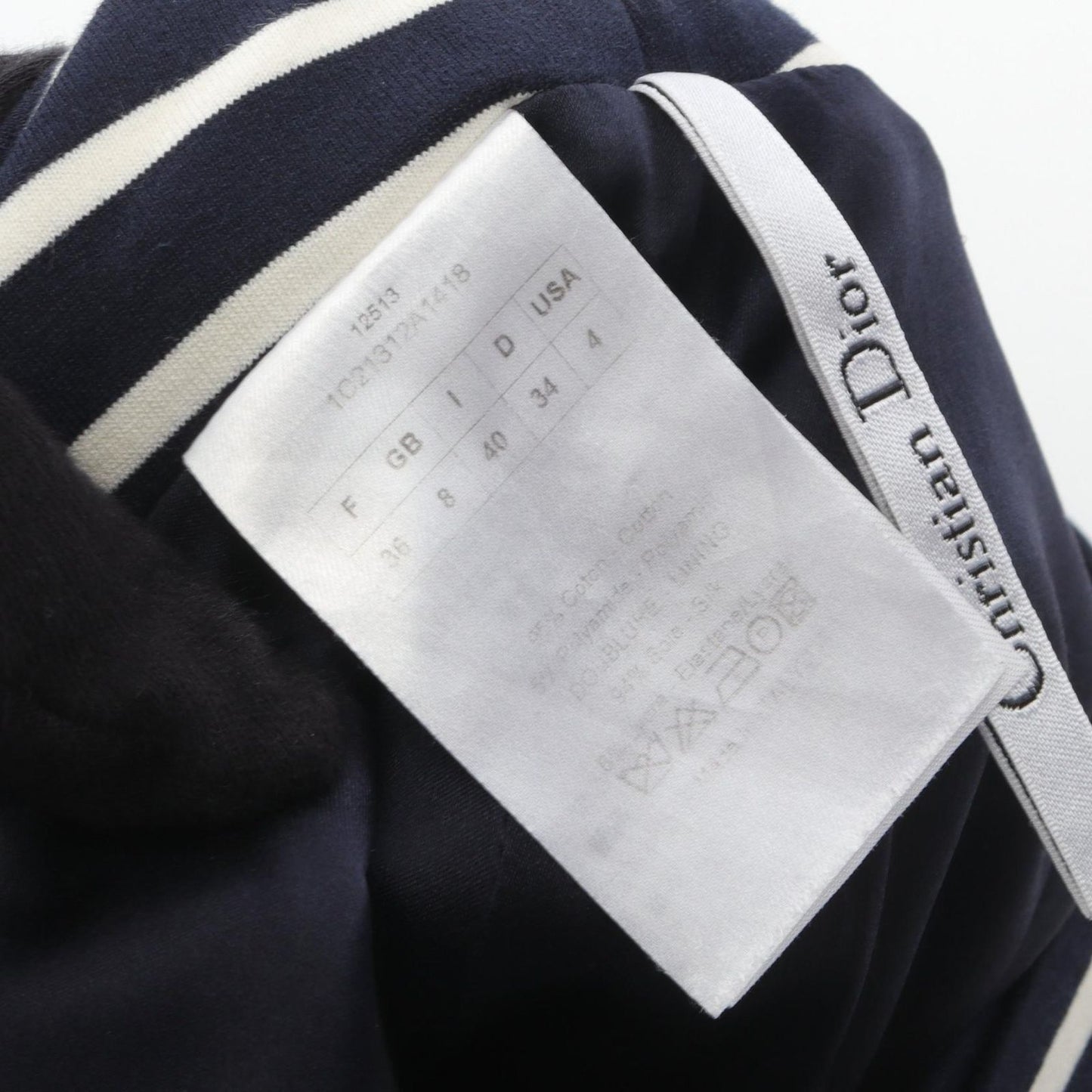 Dior Marine Stripe Cotton Skirt - Timeless Elegance