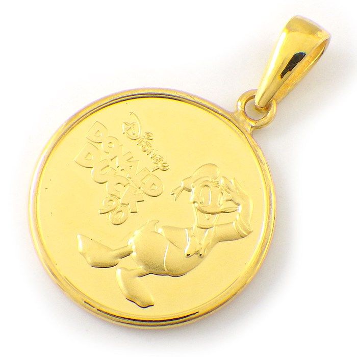 Limited Edition Disney Donald Duck & Daisy Duck Pendant - Au999 Gold