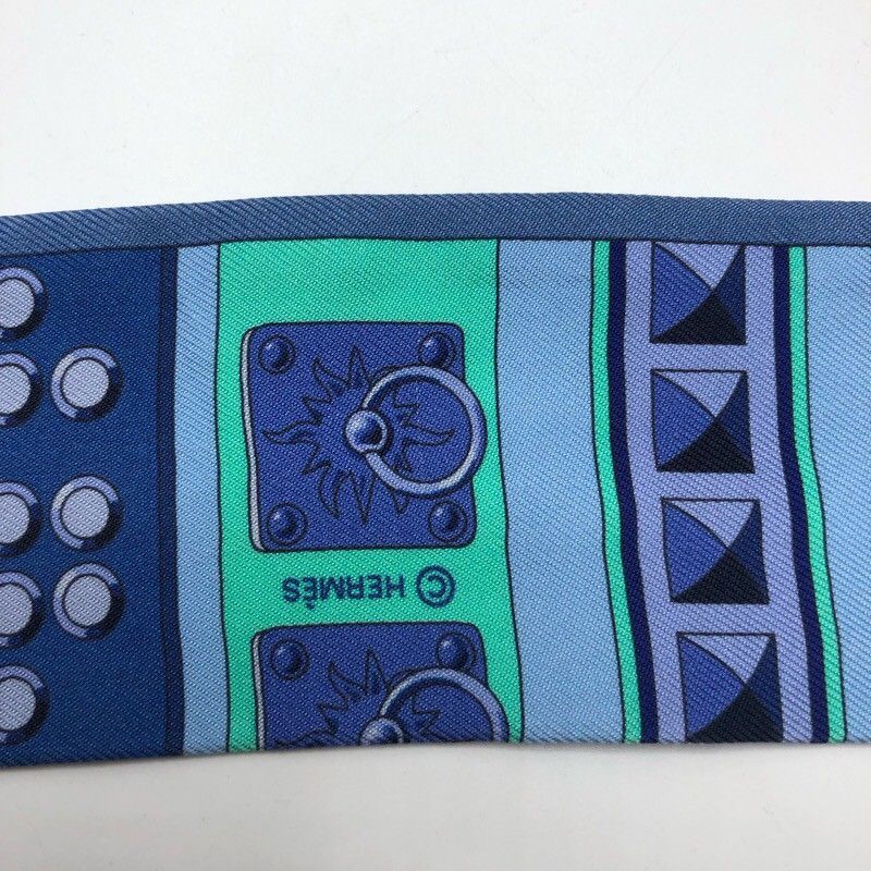 HERMES Twilly Colliers de Chiens Silk Scarf - Exquisite Elegance