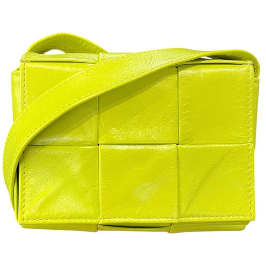 Bottega Veneta Candy Cassette Mini Shoulder Bag in Lamb Yellow